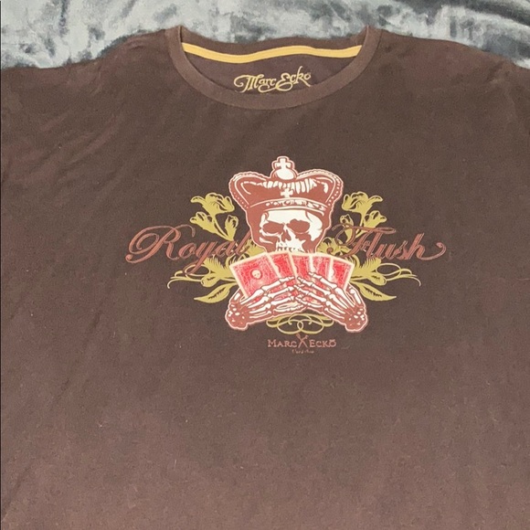 Marc Ecko brown XXL royal flush tee - Picture 2 of 4